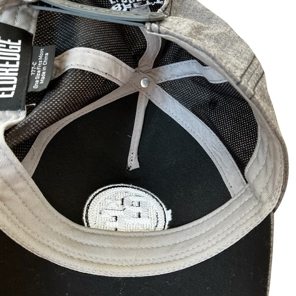 Brett Eldredge Gray Trucker Hat Mesh Adjustable White logo BE Embroidery - Picture 5 of 6